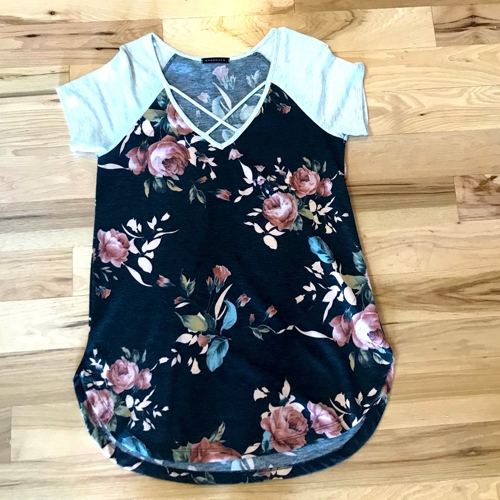 Floral tee - bought from boutique